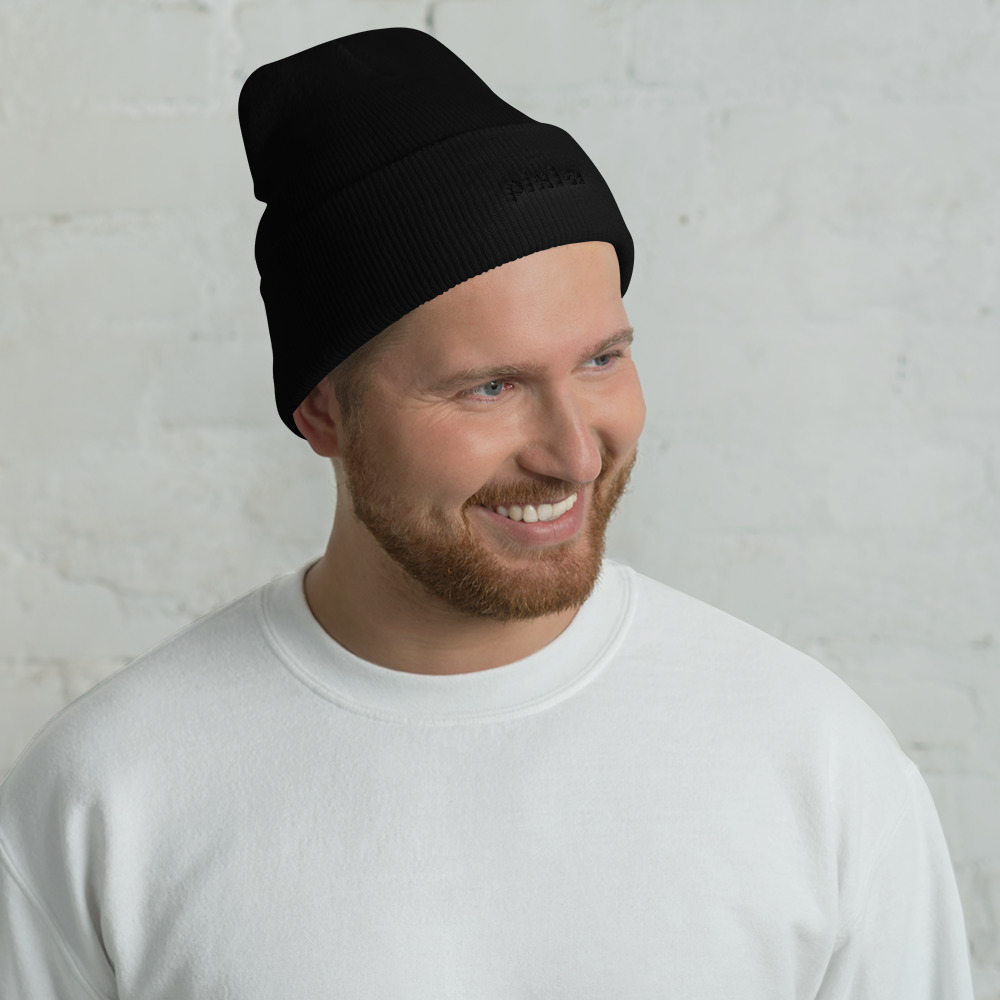 A snug, warm, comfortable and form-fitting cuffed beanie. It's not only a great head-warming piece but a staple accessory in anyone's wardrobe.