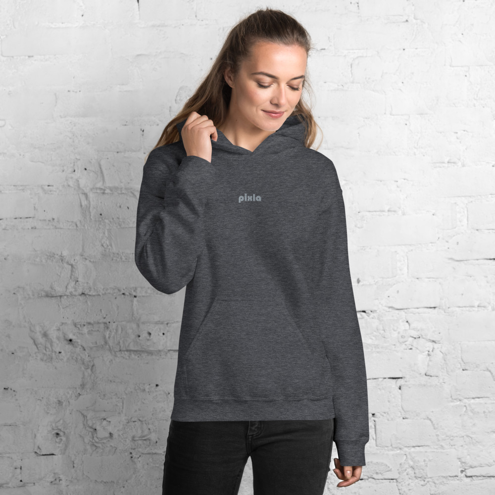 Cozy unisex go-to hoodie to curl up in. Soft, middleweight fabric with a super soft fleece inside. Embroidery on the front chest.