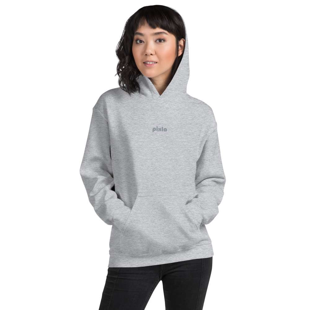 Cozy unisex go-to hoodie to curl up in. Soft, middleweight fabric with a super soft fleece inside. Embroidery on the front chest.