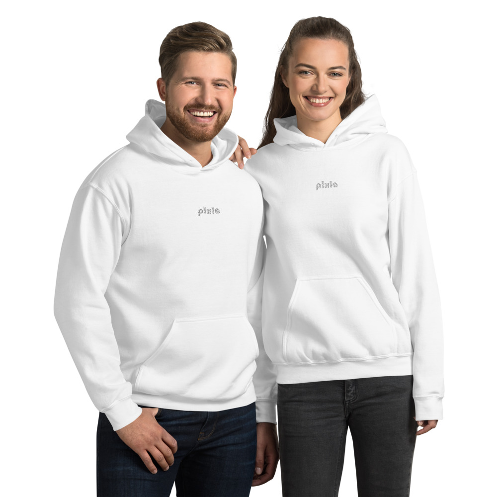 Cozy unisex go-to hoodie to curl up in. Soft, middleweight, embroidery on the front chest and with a super soft fleece inside.