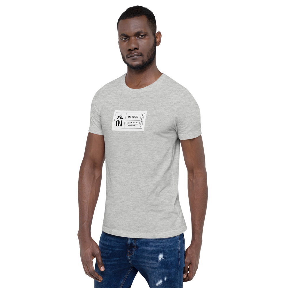 Soft and lightweight t-shirt with the right amount of stretch. It's comfortable and flattering and comes with print on the front and upper back.