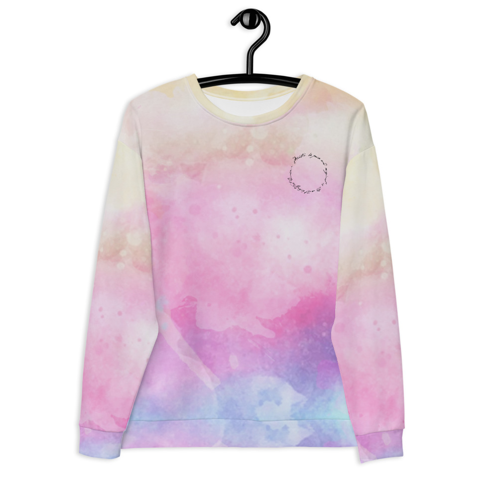 Comfy unisex sweatshirt with a soft outside and a vibrant print, and an even softer brushed fleece inside making it nice and cozy. Sublimation print all over.