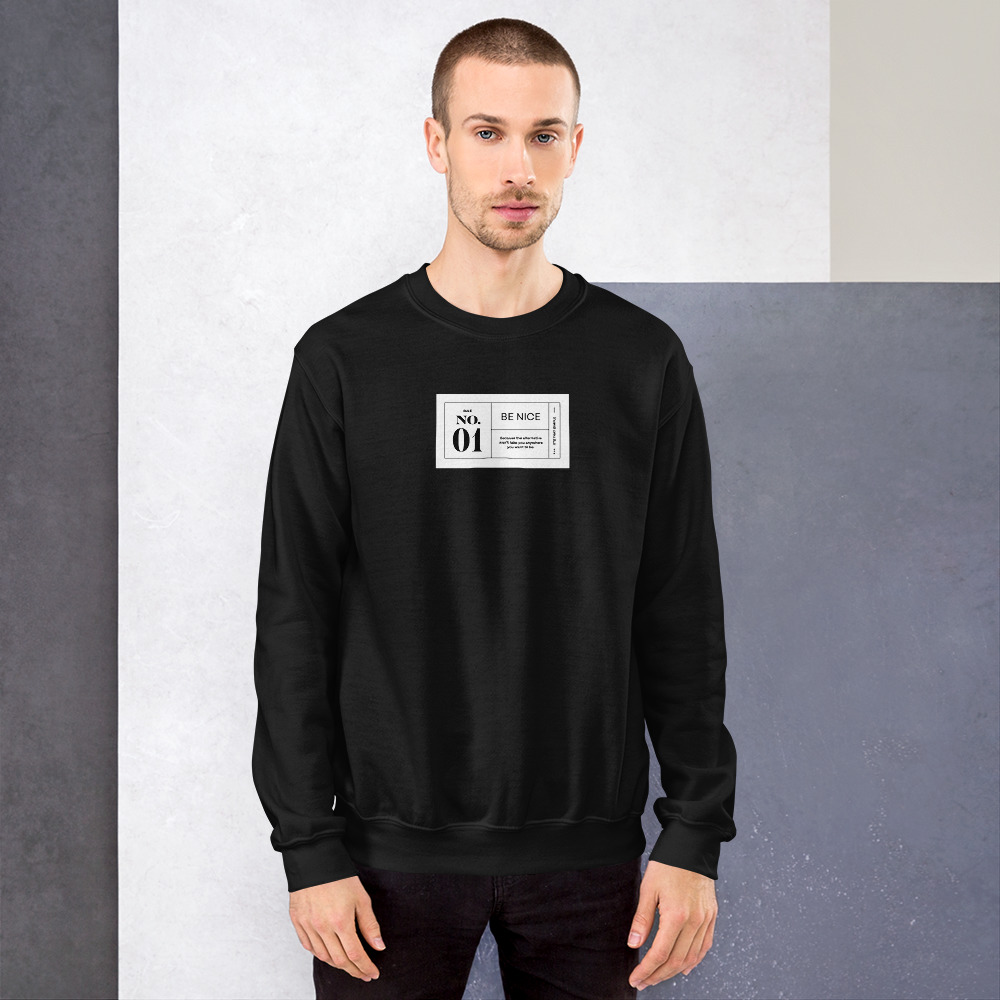 A classic fit unisex sweatshirt that's made with air-jet spun yarn for a soft feel and reduced pilling. Super soft fleece inside making it perfect for keeping warm. DTG Print on the front and upper back.