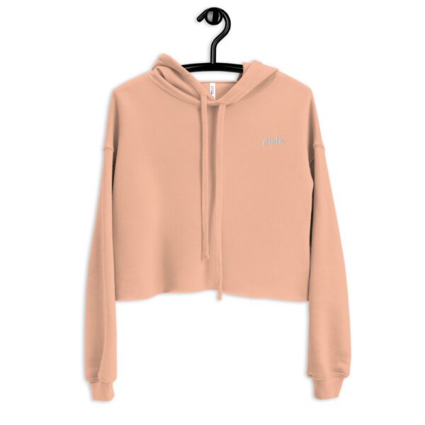 Very comfortable cropped hoodie, great fit, warm, super-soft lining and comes with a trendy raw hem and matching drawstrings. Embroidery on chest.