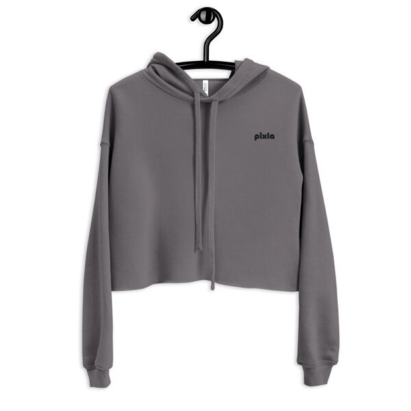 Very comfortable cropped hoodie, great fit, warm, super-soft lining and comes with a trendy raw hem and matching drawstrings.