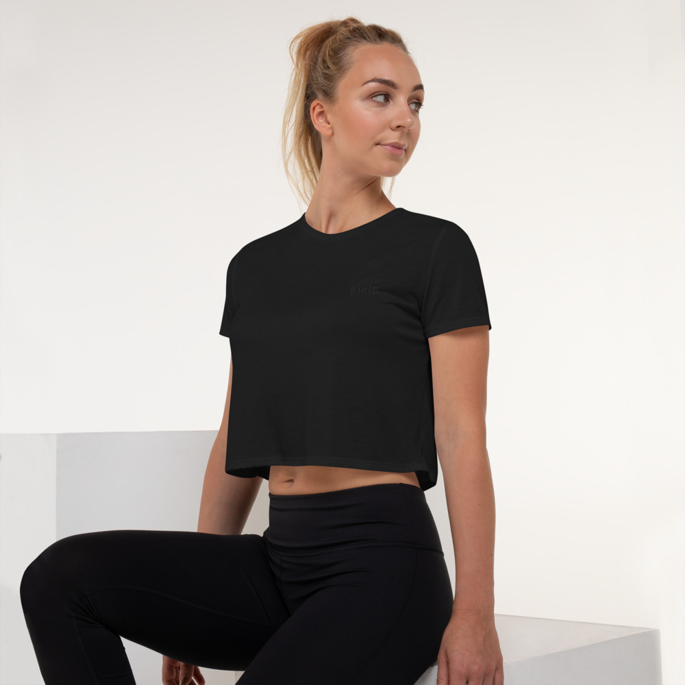 Super lightweight and soft cropped tee perfect for any hot day. It has a flattering, kinda modest, crop silhouette and a beautiful design. Embroidery on chest. 