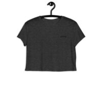 Super lightweight and soft cropped tee perfect for any hot day. It has a flattering, kinda modest, crop silhouette and a beautiful design. Embroidery on chest. 