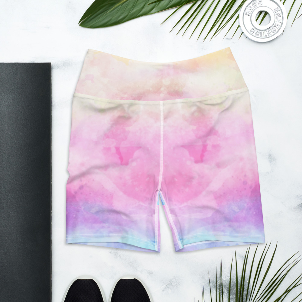 Comfortable, high-waisted, and super soft. These shorts are perfect for an intense workout as well as helping you keep cool on a hot day. They come with a high waistband and are made from a four-way soft microfiber yarn.