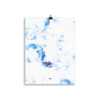 Gorgeous vibrant cobalt blue tie-dye and white design - printed on a luxurious and durable matte photo paper. Makes any room stylish!