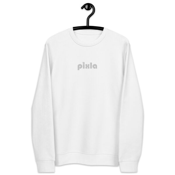 A classic slim-fit white-on-white premium sweatshirt with crispy white embroidery on the front chest. Made from organic ring-spun combed cotton and recycled polyester with a soft feel. Super soft fleece inside making it perfect for keeping warm.